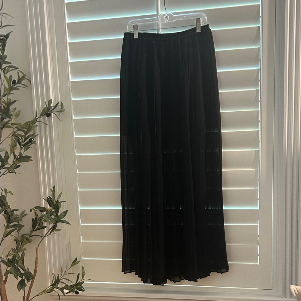 Victoria's Secret Black Sheer mini/Maxi Skirt
